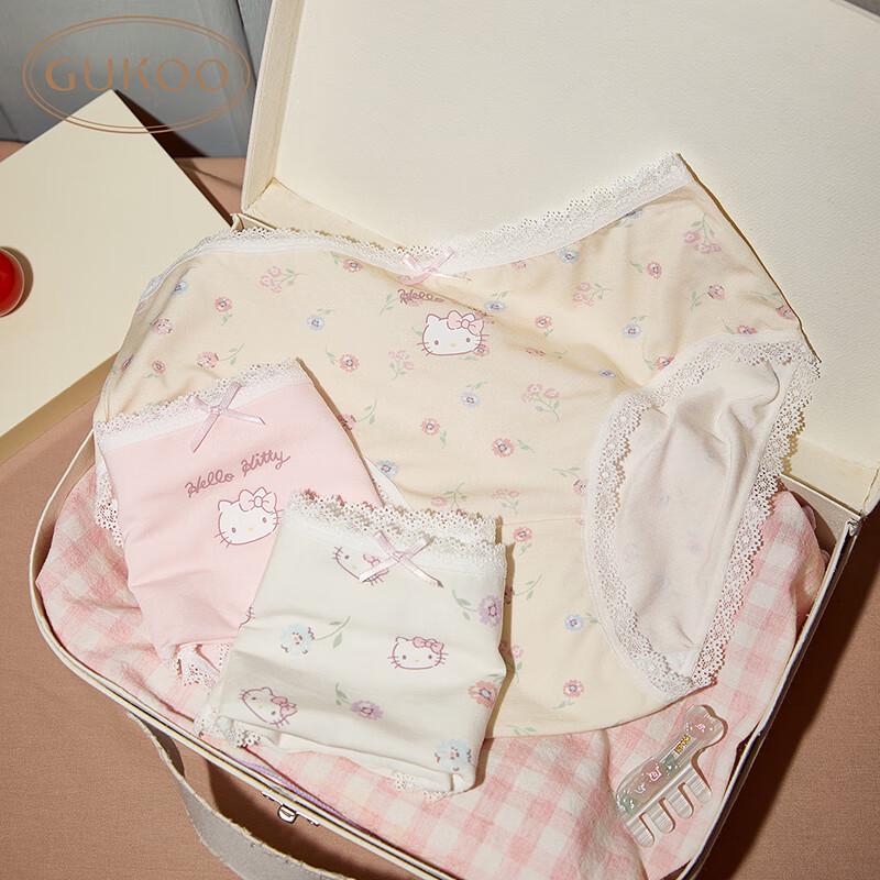 Gukoo Женские трусы-слипы Hello Kitty из модала 3 шт. L