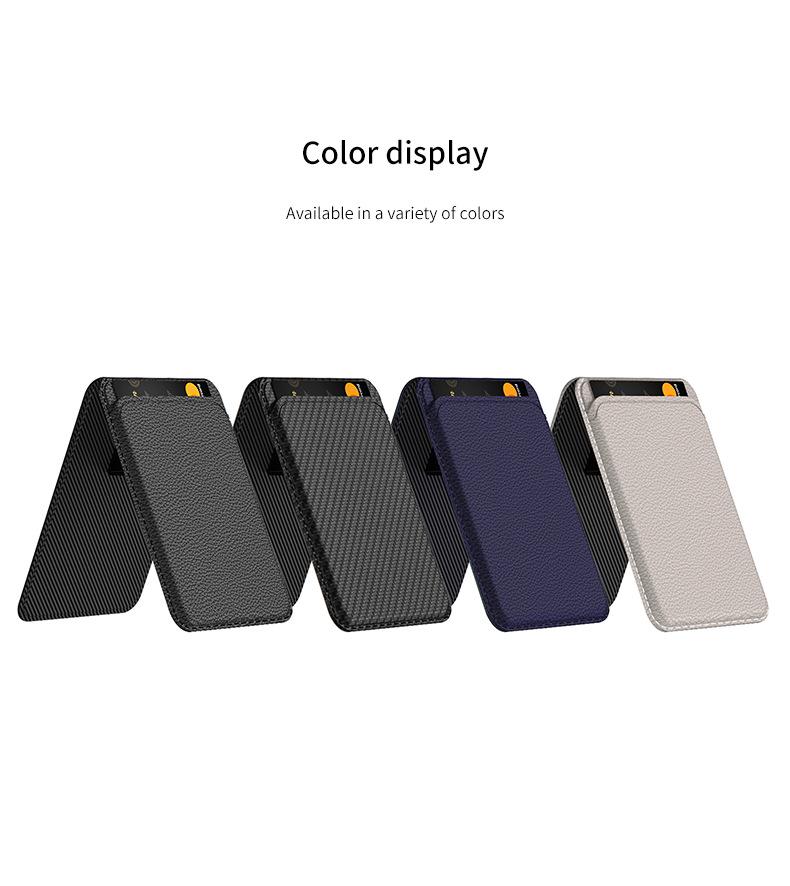 Card Holder with Magnetic Bracket for Samsung S25/S26 Series: Cross-Border Style Back Sticker Card Clip