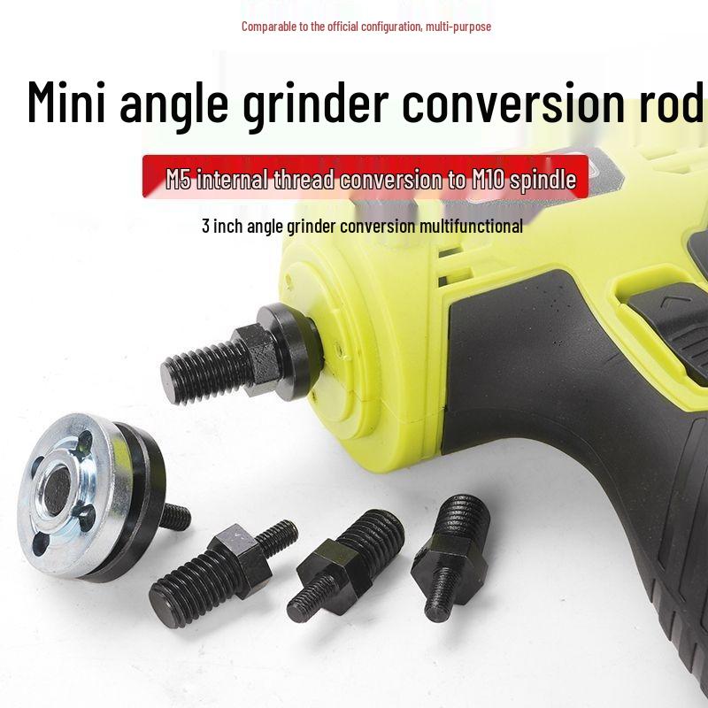 3" Mini-Winkelschleifer-Adapter: Gewindeumwandlungsstange M5 auf M10 für Fräsmaschinen Typ 100
