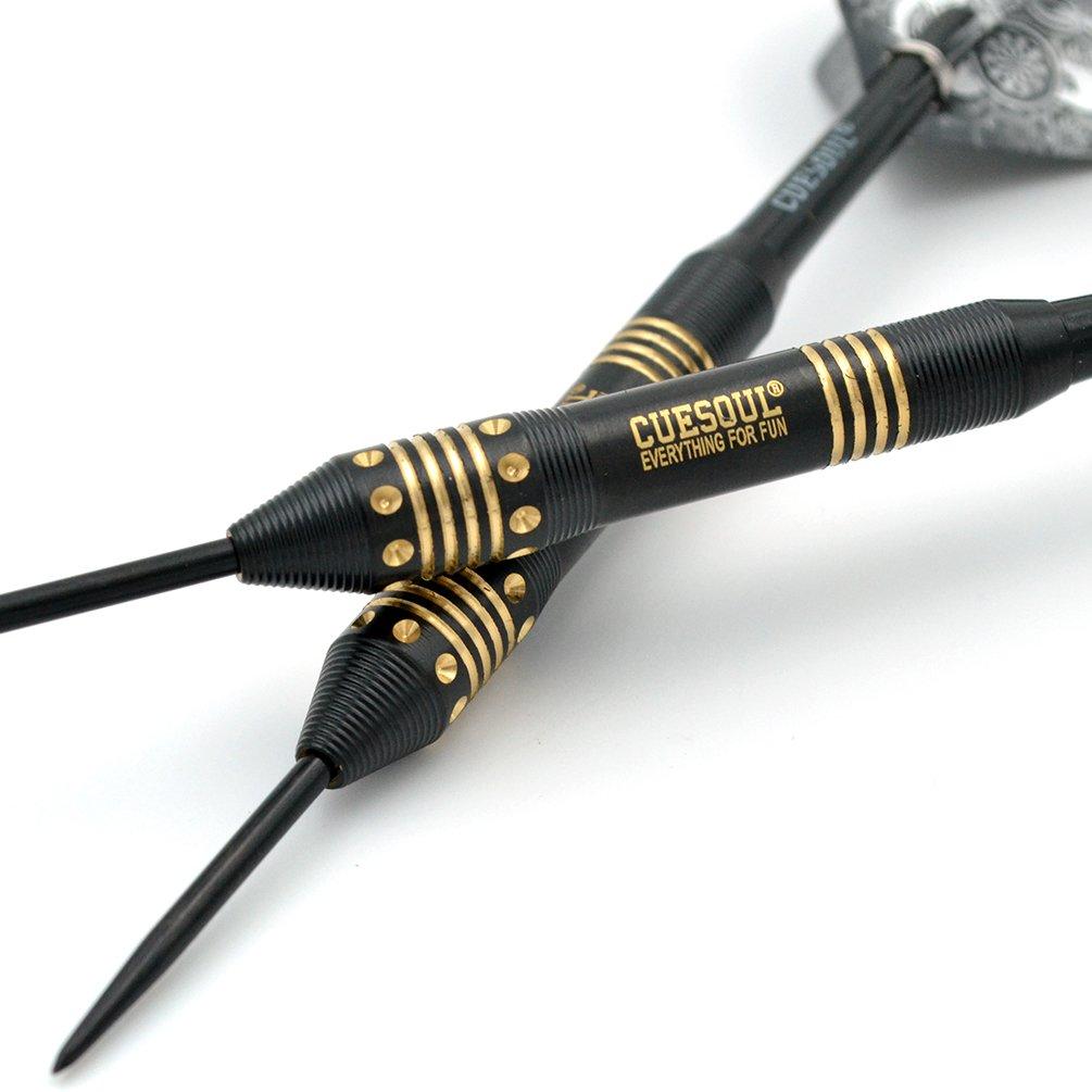 CUESOUL Black Scorpion 24g Stahlspitze Messing Dart Set - 6 Stück(CSBS-F3202)