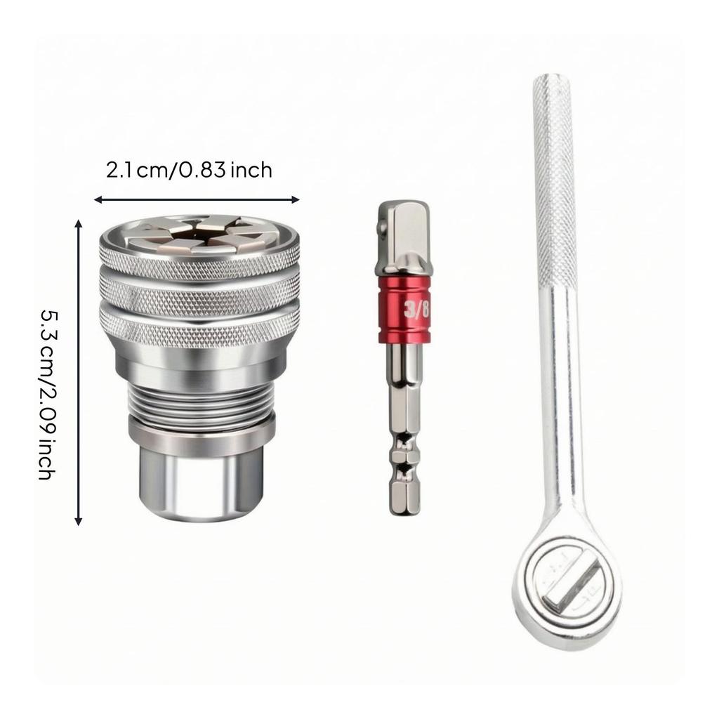 Adjustable Socket Wrench Strong Grip Multi-Function for DIYers