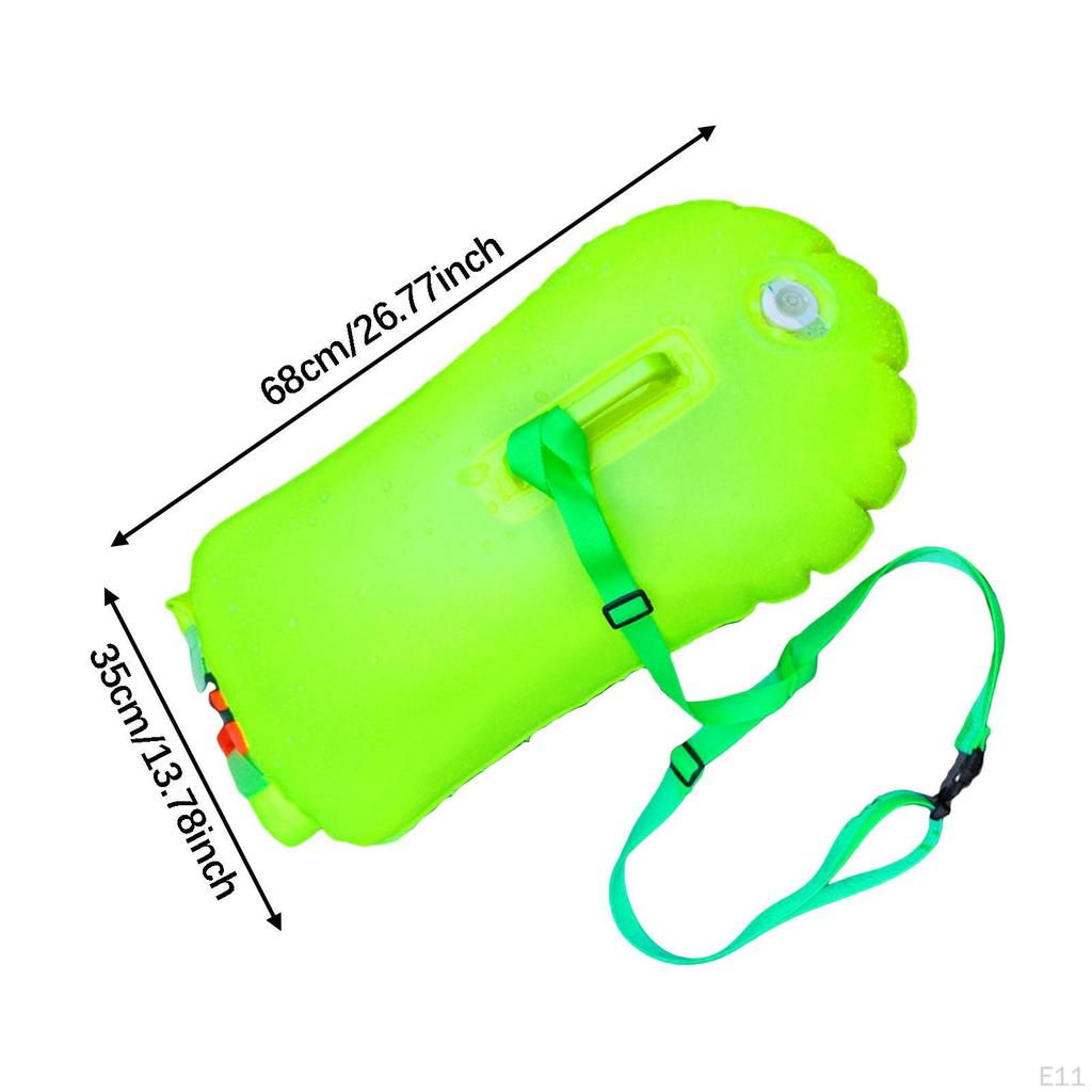 Swim Buoy Float Inflatable PVC Highly Visible for Snorkelers Surfers Boaters