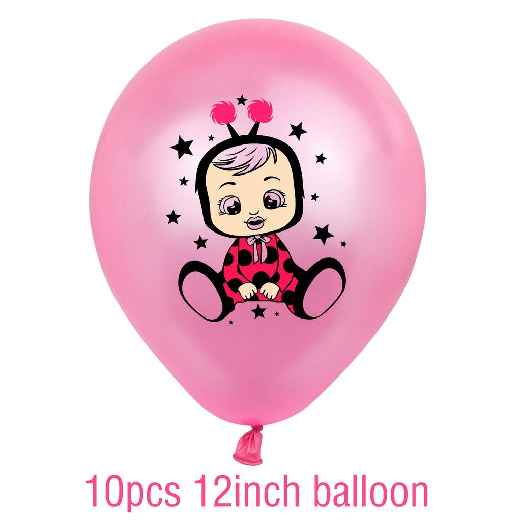 Theme Birthday Party Banner Cake Topper Balloon Gift Baby