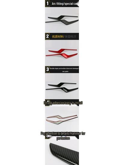 19 XRV Front Bumper Bright Strip & Lip Grille Anti-Scratch Decorative Sticker Accessories
