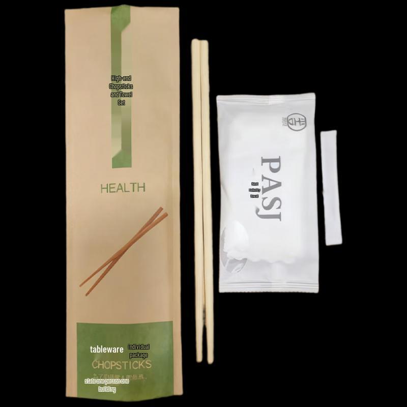 Individually Wrapped Bamboo Chopsticks 3-in-1 Set