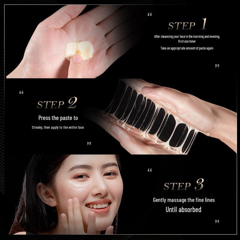 Crema Elástica de Polipéptidos y Colágeno Mengxi Lan 50g - Cuidado Facial Reafirmante y Lifting para Disminuir las Líneas de Expresión.