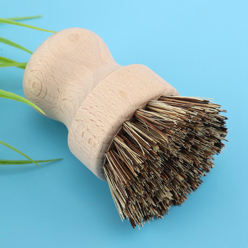 

Beech Sisal Silk Pot Sink Cleaning Brush Vegetable Natural and Environmentally Friendly Brush