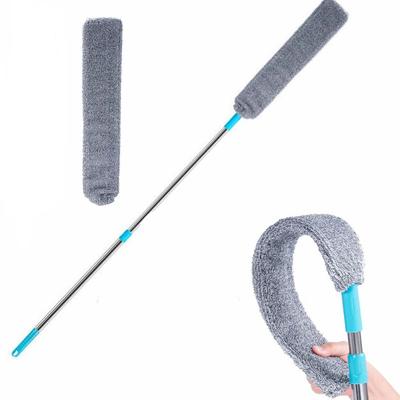 Adjustable Long Handle Mop Bendable Head Cleaning Brush Telescopic Duster  Home Cleaning