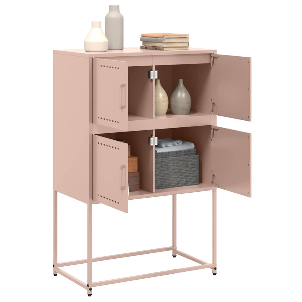 Pink Sideboard 68.5 x 38.5 x 107 cm Steel