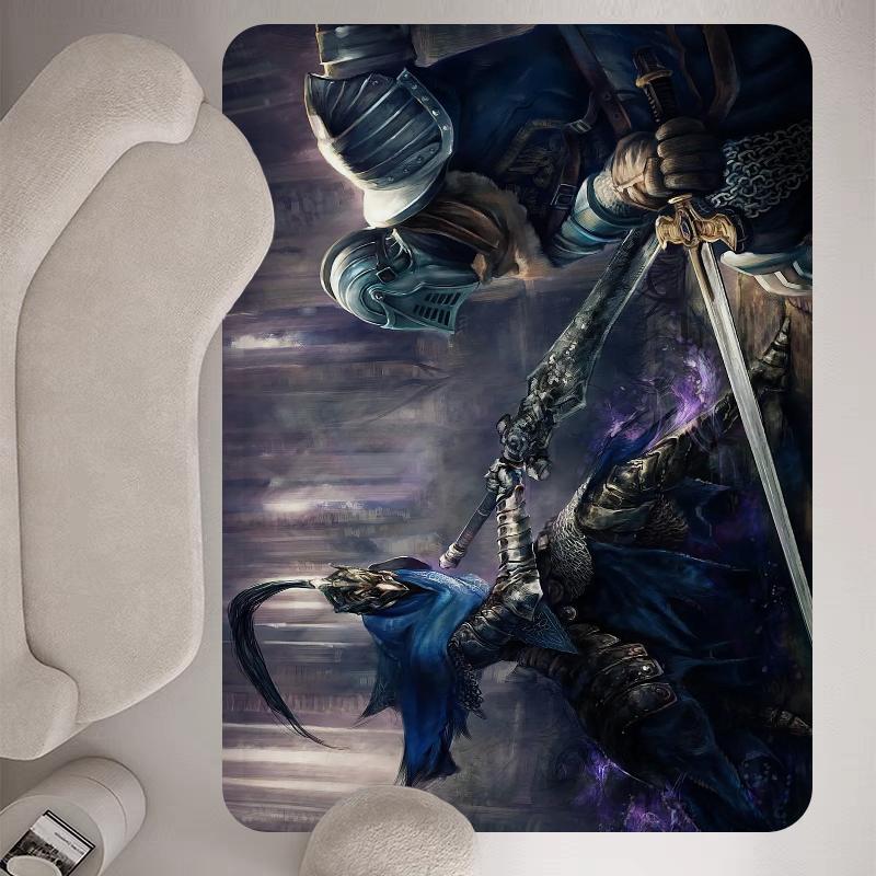 Dark Souls Entrance Door Mat Washable Non-Slip Living Room Sofa Chairs Area Mat Kitchen Welcome Doormat