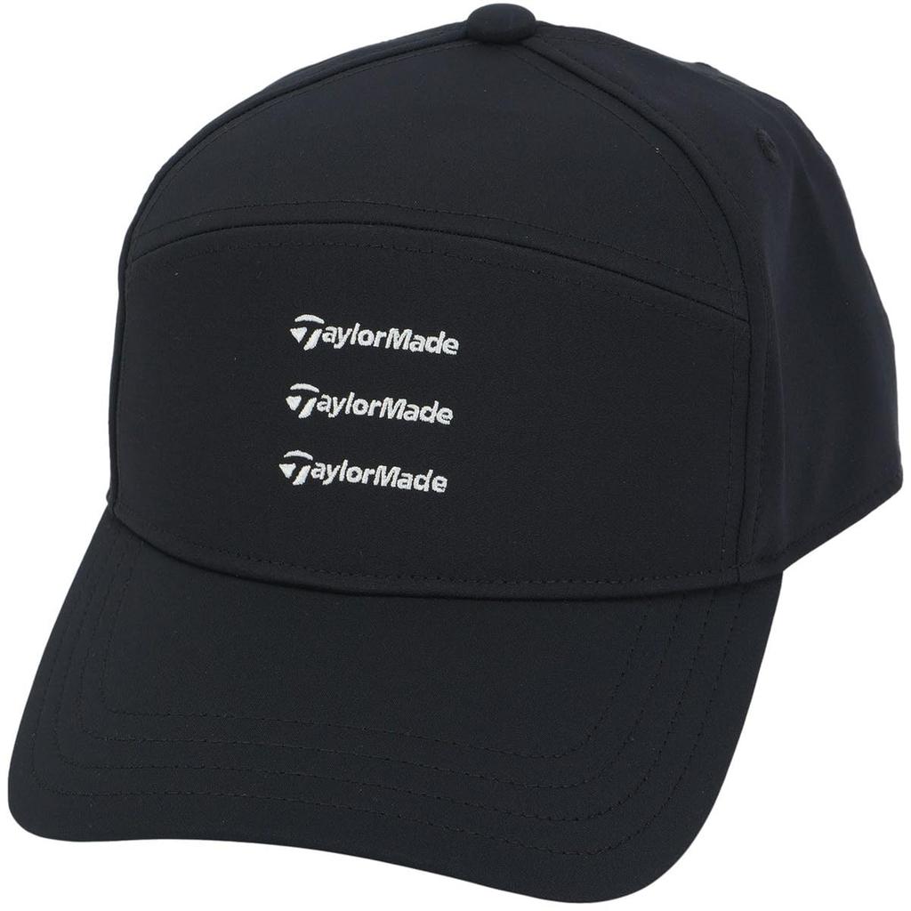 TaylorMade Men's Triple Logo Cap, Black, Size: One Size Fits Most (57-59cm), Visor, 2025SS UN553
