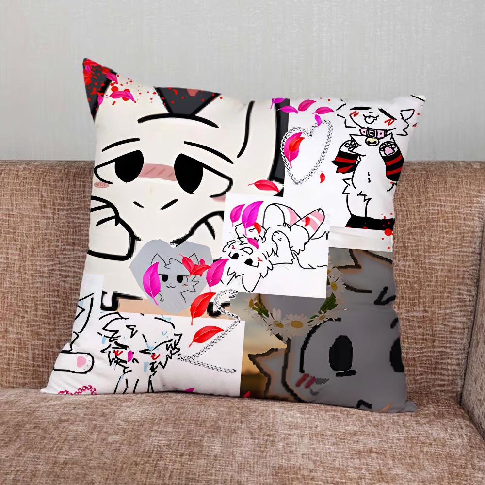 Cute B-Boykisser Cartoon Pillow Case For Home Bedroom Car Office Decoration Living Room Sofa Cushion Cover Suitable