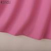 ZANZEA Women Summer Patchwork Round Neck Casual 3/4 Sleeve Loose Blouse