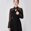 Long Sleeve Shawl Collar for Women Breathable Tulle for Camisole Dress