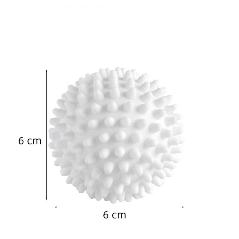 4 Pieces Circular Pure White Magic Cleaning Drum TPR Anti-Winding Laundry Ball Washing Machine for Dirt Removal and Knotting