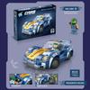 Children's Small Particle Assembled Building Blocks Racing Car Building Blocks Model Assembled Gift Toys