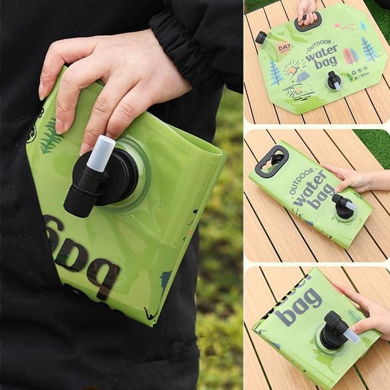 8L Draagbare Camping Bierzak Opvouwbare Drinkwateremmer Grote Capaciteit Watercontainer Buitenreizen Lichtgewicht Waterzak