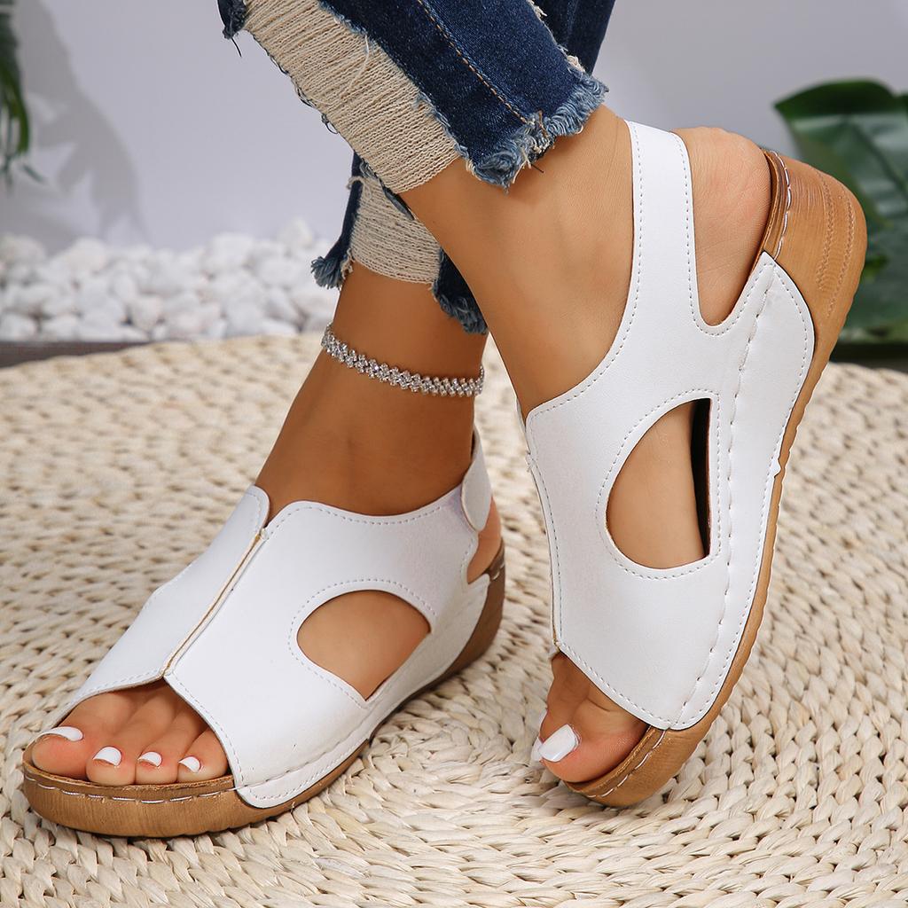 Women Wedges Sandals 2025 Summer New Elegant Outdoor Sandals for Women Walking Soft Female Footwear Sandals Zapatos