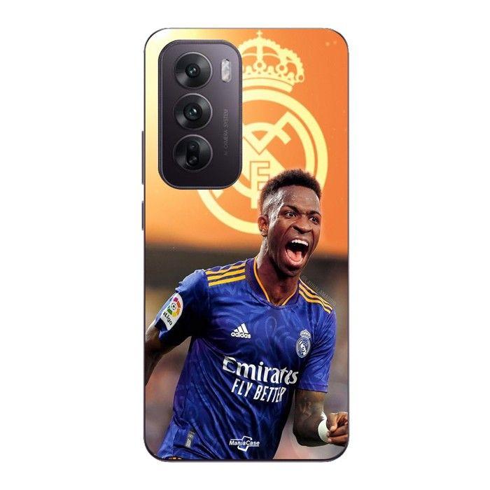Case For Oppo Reno 12 5g Vini JR Wallpaper Real Madrid Blue and Yellow Maniacase