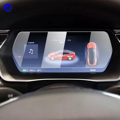 For Tesla Model S 2014- Car Speedometer LCD Screen Protective Film Anti Fingerprint Tempered Glass Accessories Anti Scratch