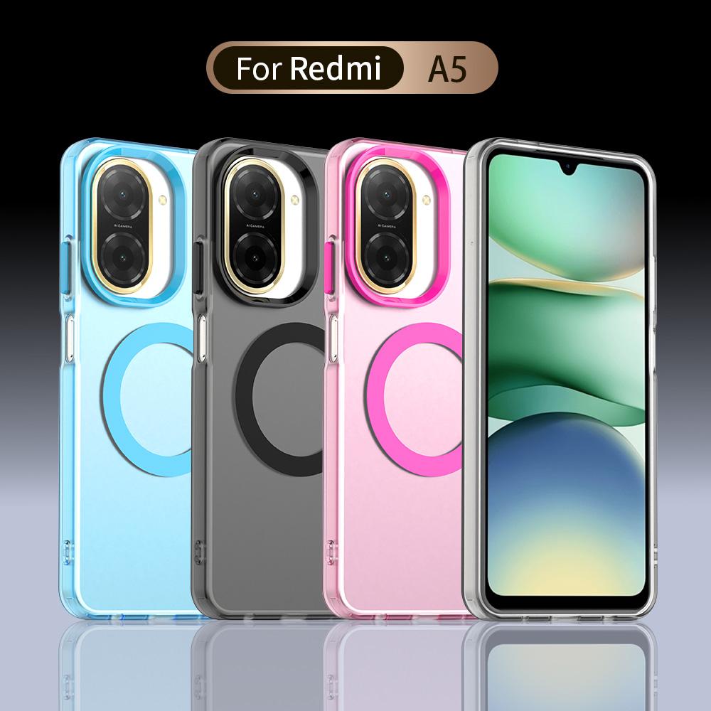Magsafe Matte Phone Case For Xiaomi Redmi A5 4G Magnetic Wireless Charging For Xiaomi Redmi A5 Shockproof Back Cover