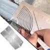 NEW Arc Marking Ruler Right Angle Construction Arc Parallel Drawing Tool 90 Degree Folding Ruler for Metalworking Cutting Guide