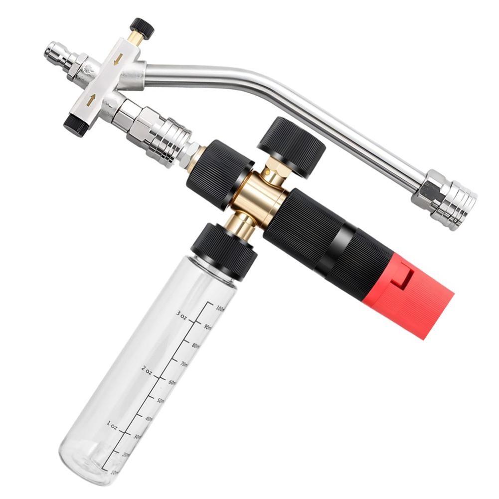 

For Tool For Daily Foam Dual Tip Foam Compatible with For Pressure Washer 100ml Red Alloy 3600 PSI Easy Switch Valve China Mainland
