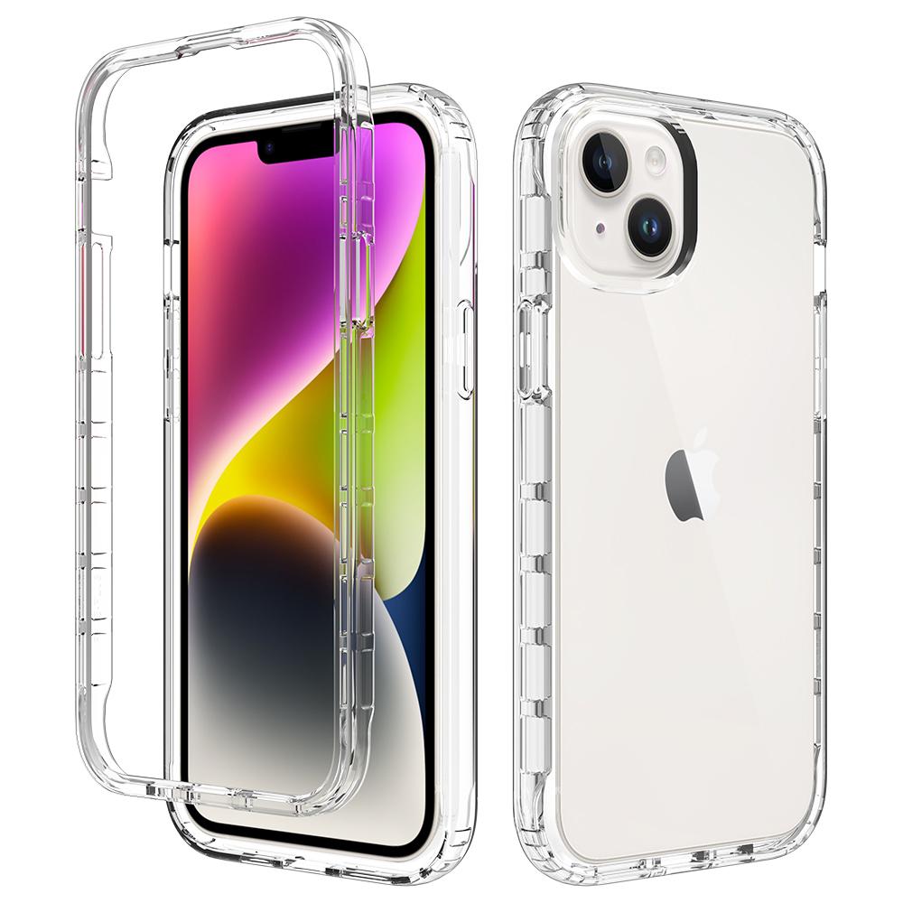 

Clear Phone Case for iPhone 15 Plus,TPU+PC Drop Resistant Cell Phone Cover Transparent