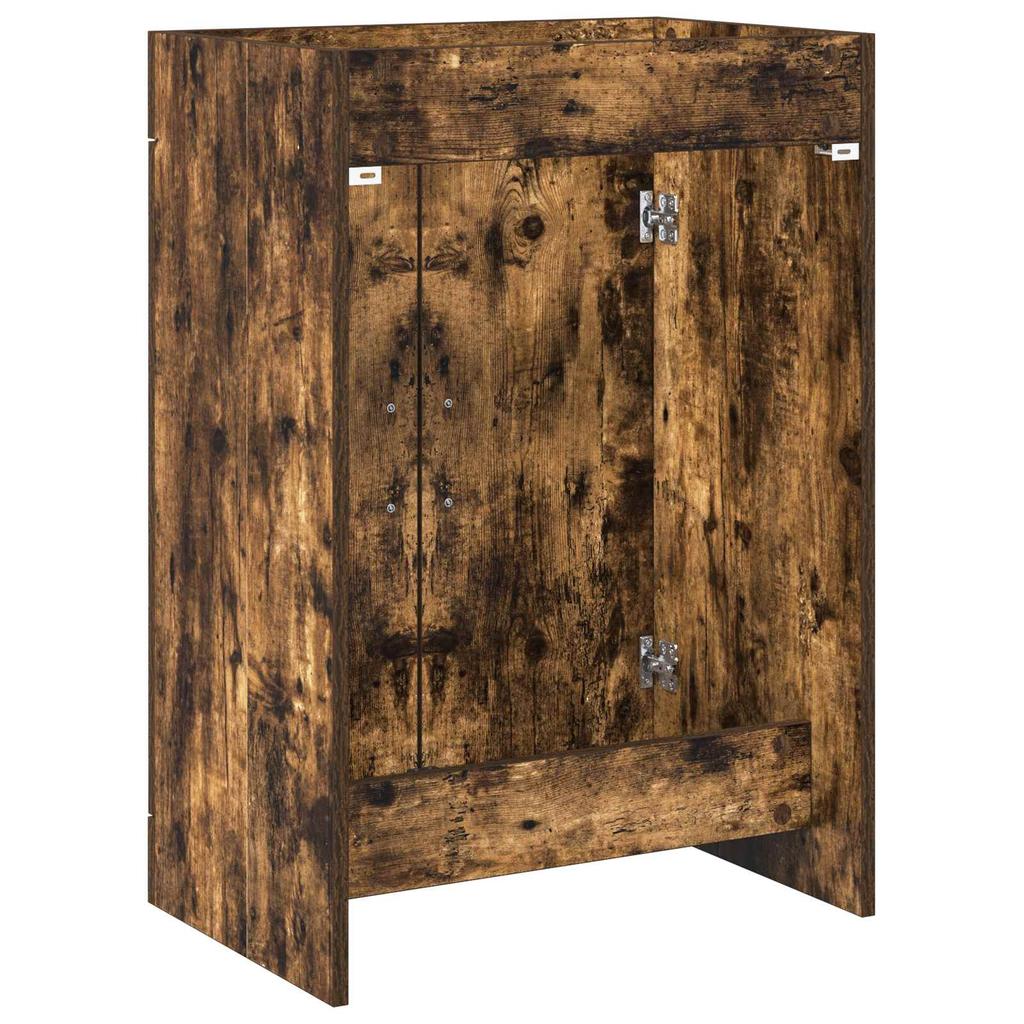 Bathroom Vanity Unit Smoked Oak 56 x 37.5 x 81 cm