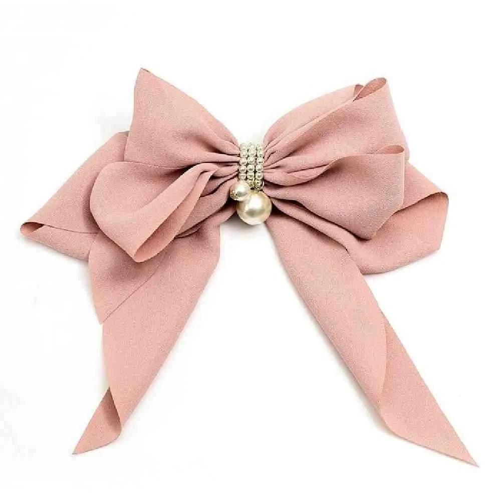 Chamol butterfly pearl hair clip pink half-updo clip ribbon claw clip hair claw clip half-updo clip