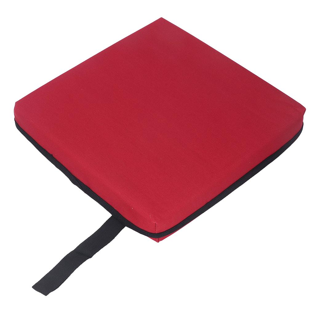 Outdoor Seating Pad Multipurpose Single Layer Sponge Oxford Cloth Chair Back Pad Cushion for Stadium Wine Red