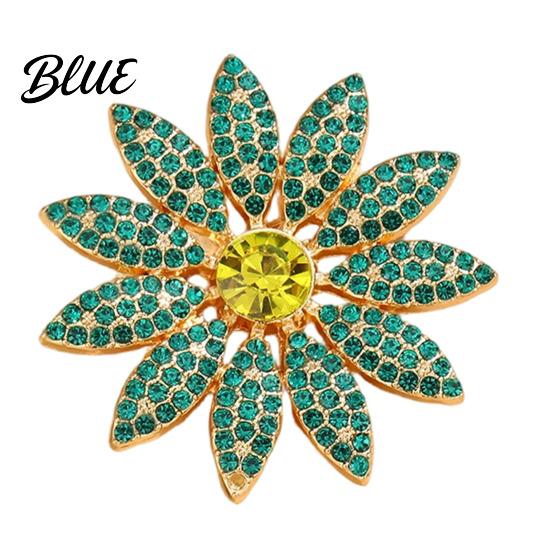 Brooch Pin Alloy Pin Round Sunflower Shape Lapel Badge Versatile