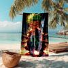 Proof Beach Towel with One Piece Zoro Pattern - Soft,absorbent,quick-drying,machine Washable - Perfect for Swimming,camping,bathing