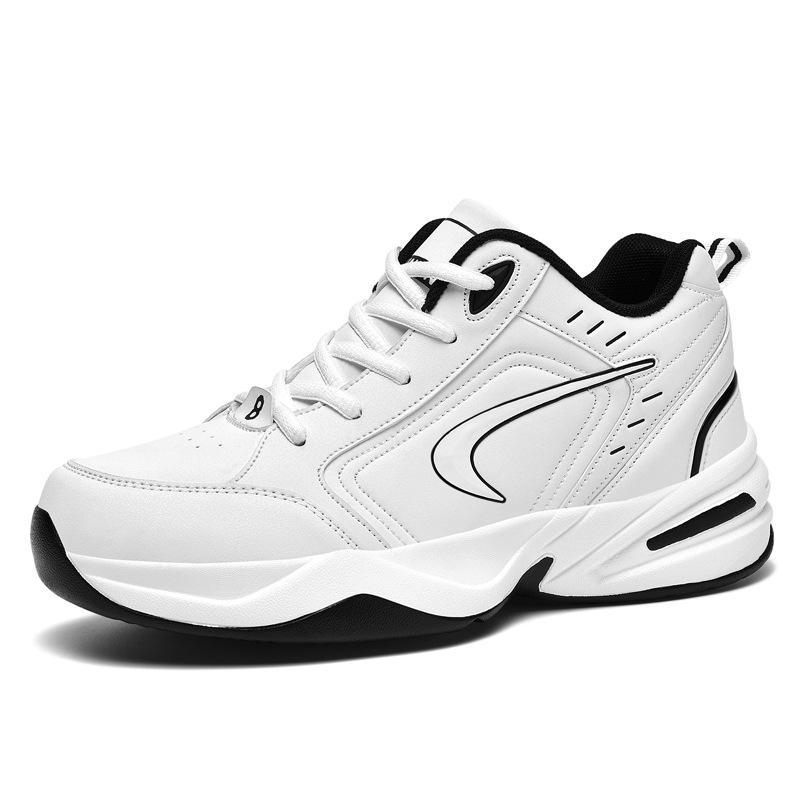 

Весенние новые кожаные кроссовки большого размера мужские на платформе модные дорожные кроссовки нескользящие и износостойкие кроссовки в наличии 39