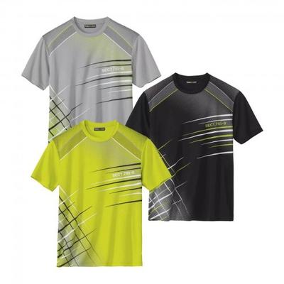 Camiseta Activa Estampada para Hombre Atlas For Men (Paquete de 3)