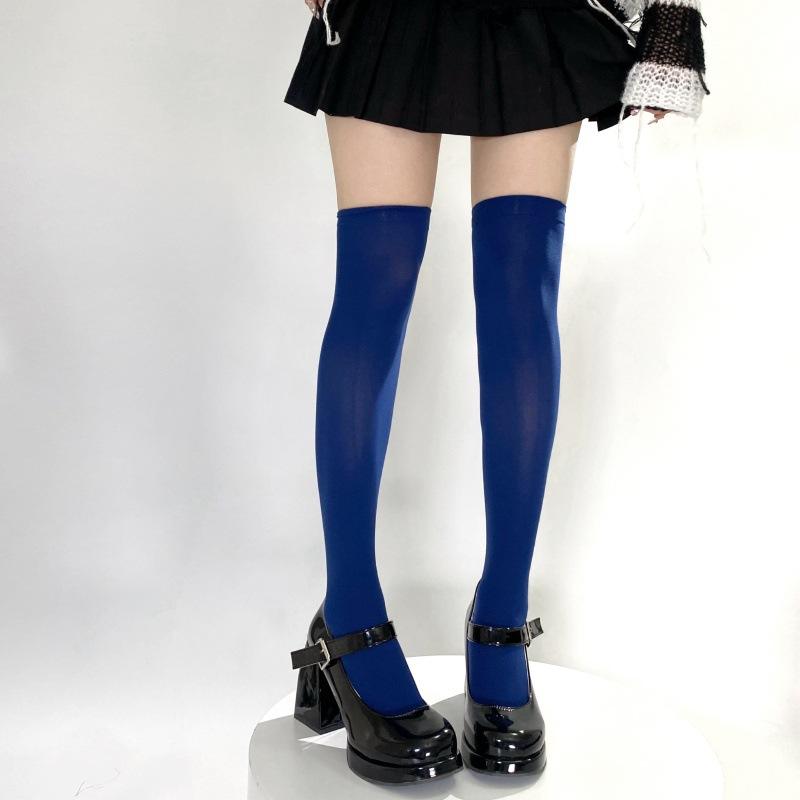 Japanese Velvet Knee Socks, Student Thigh Socks Medium High Socks Plus Stockings Autumn, Women'S High Socks