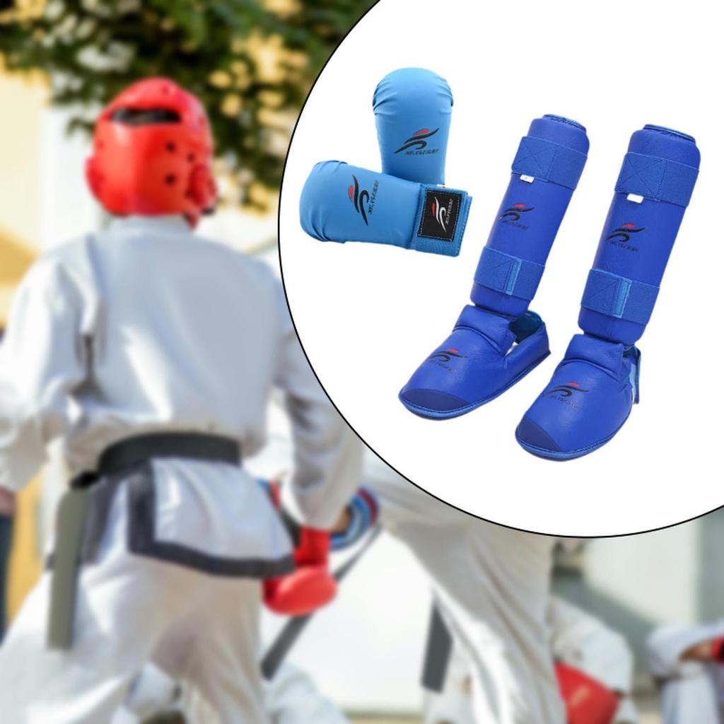 Karate Equipment Set: Gloves, Shin Guards, Material, Comfortable Design, Suitable for Boxing And