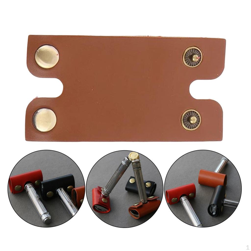 shaver Head Protective Sheath PU Durable Long Service Life Portable for Home Red