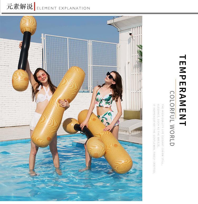 Inflatable Joust Swimming Ring Pool Float Game Toys Water Sport Plaything For Children Adult Party Supply Gladiator Raft