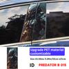 Predator Car Stickers Car B-pillar Decal Waterproof Stickers Auto Center Pillar Sticker Cover Scratches Vehicle Decor Accessorie