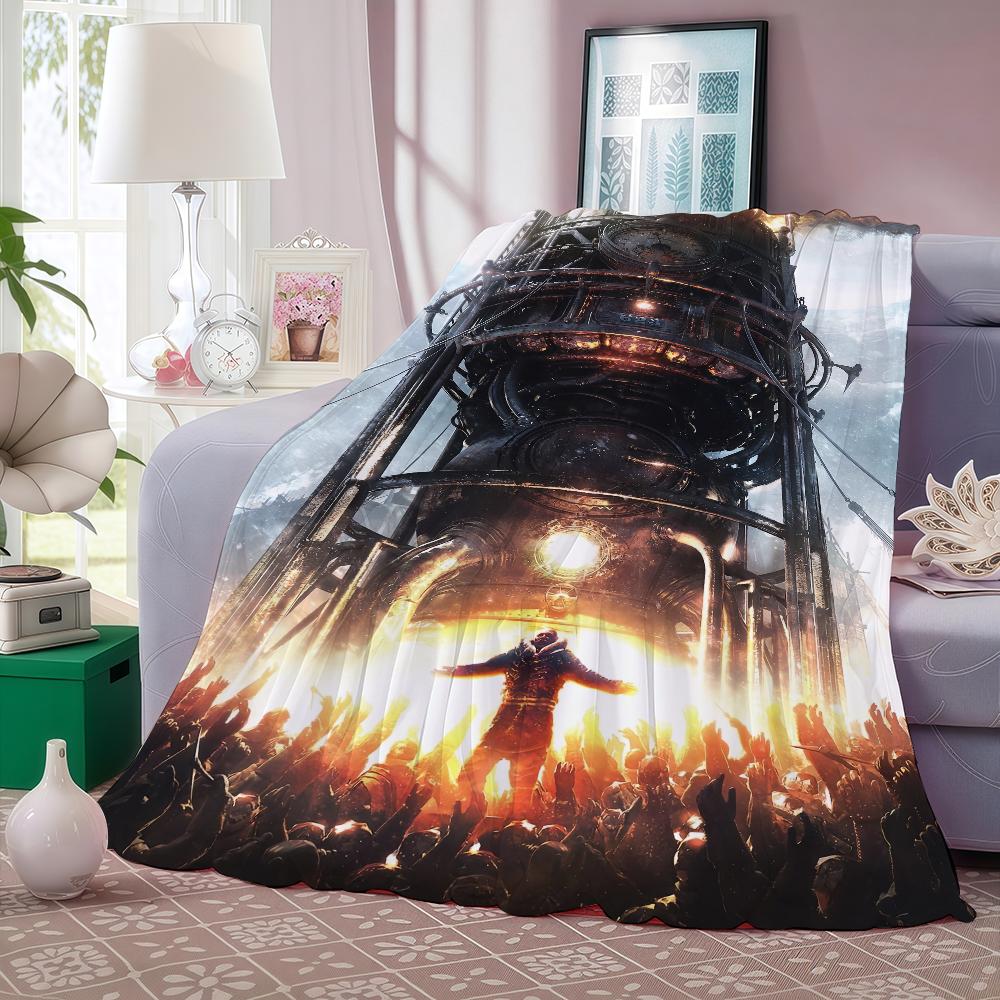 Game F-Frostpunk-k Blanket Warm And Soft Suitable For Bedroom Living Room Sofa Bed Office Travel Camping