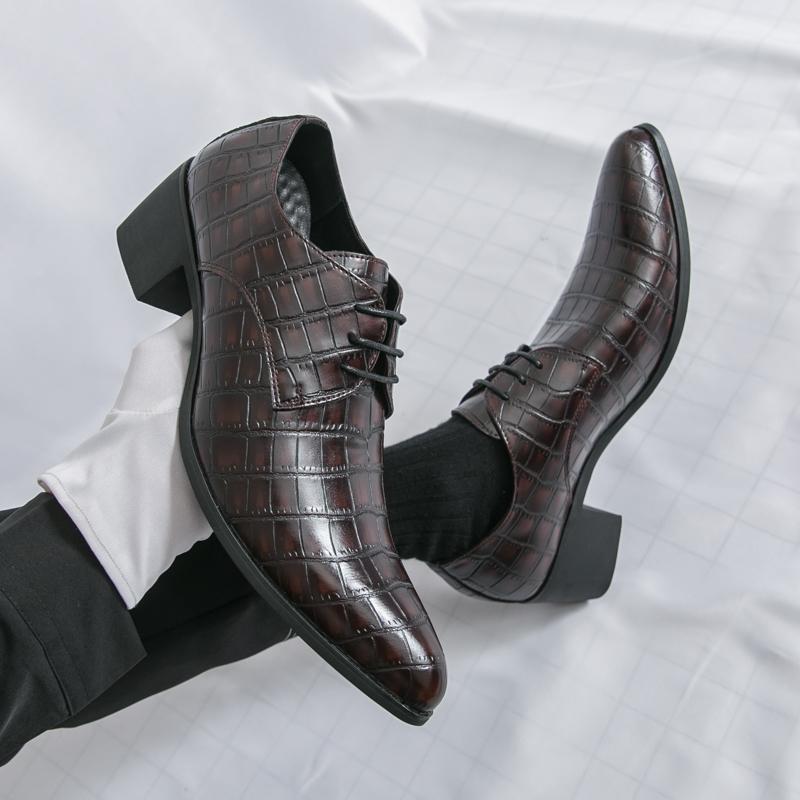 Men Derbys Oxford Laces Formal Patent Leather Business Men's Tuxedo Wedding Blazers Saddle Dance Shoes