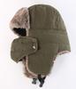 Conectaile Outdoor Unisex Winter Warm Pilot Cap with Ear Windproof Trapper Hat with Mask Flaps, (Army Green)