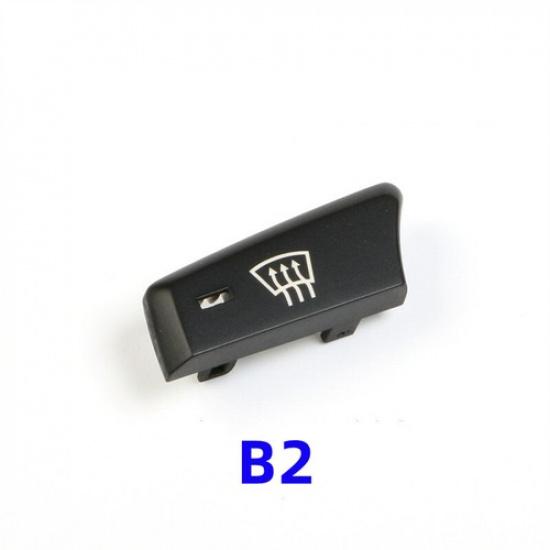 1pcs Black ABS Car Front AC Control Switch Button Trim For BMW 5 E60 E61 2003-10
