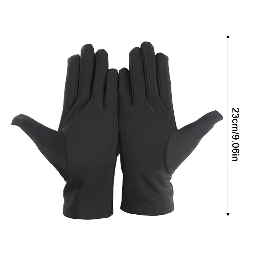Guanti da gioielleria neri Morbidi alla moda per Etichetta Apprezzamento dei gioielli Controllo qualità Unisex Guanti da gioielleria