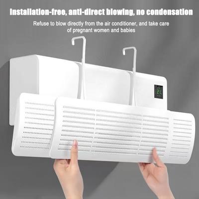 Retractable Air Conditioner Wind Deflector Adjustable Anti-Direct Blowing AC Windshield Baffle Universal Hanging Air Conditioning Wind Diverter