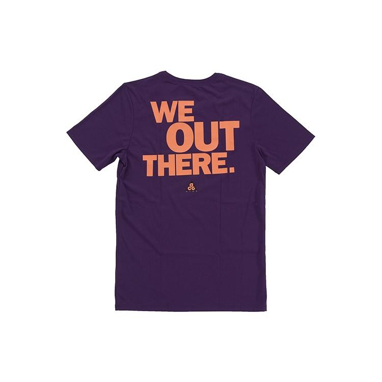 Nike ACG Back Printing Short Sleeve Purple Men s AQ3951-537 M