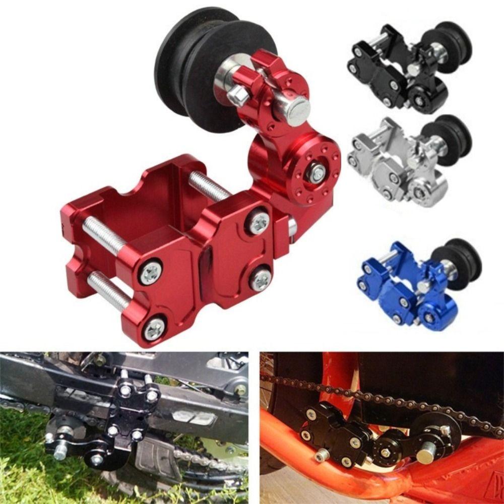 Aluminum Alloy Motorcycle Chain Adjuster High Performance Motorbike Roller Tightener  Universal