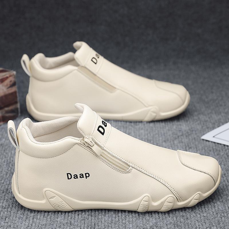 Winter Velvet Thickened Warm Large Cotton Shoes Casual Leather Shoes Labor Insurance Martin Boots
