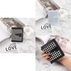 Korean Style Short Wallet Women Minimalist Plaid Coin Purse Retro Thin Student Foldable Coin Purse Female